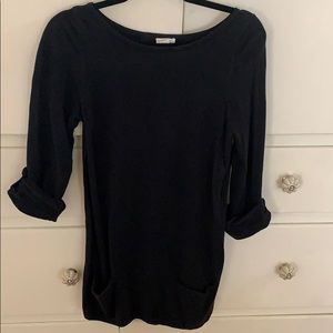 Black tunic sweater